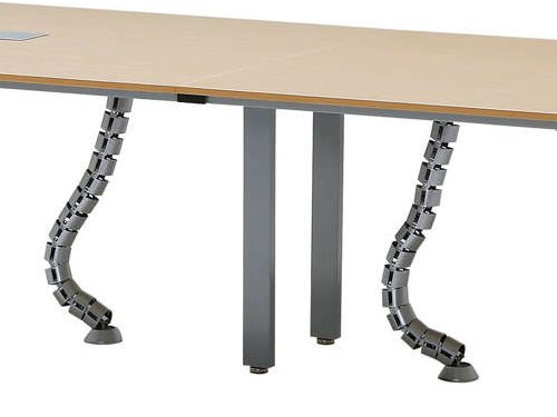 会議用テーブルの脚の形状 6本脚の例